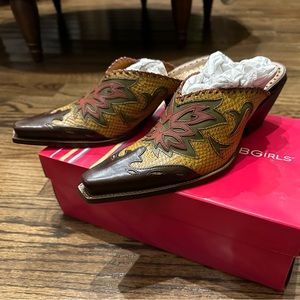 BCBG Cowboy Boot slip ons